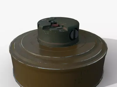 Mine TM-72 Low-poly 3D model