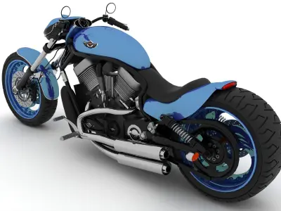 Harley Davidson Bike 3D model
