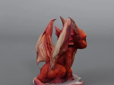 red dragon baby 3D model