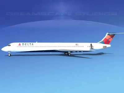 McDonnell Douglas MD-90 Delta 3 3D model