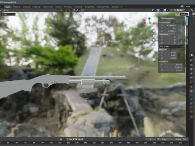 pump action shotgun Free 3D model