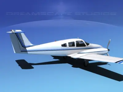 Piper PA-44-180 Seminole V04 3D model