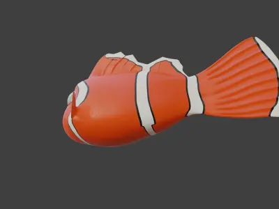 small nemo fish made in blender Low-poly 3D model