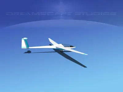 Glaser Dirks DG200 15Mtr Sailplane V09 3D model