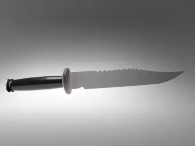 Rambo Knife Low-poly 3D model