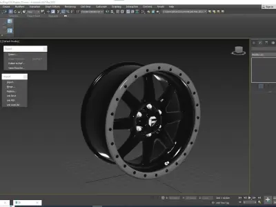 Fuel Assault Wheel Matte Black And Milled F150 Raptor 3D model