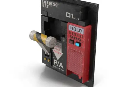 Switchboard switch Low-poly 3D model