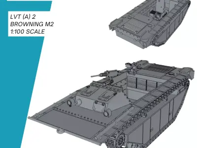 LVT A 2 Browning M2 3D print model