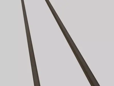 Crane Rail Free low-poly 3D model