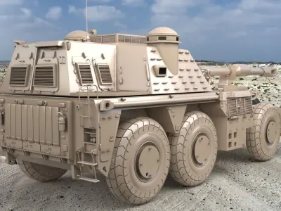 G6 Rhino Clay Vray 3D model 3D model