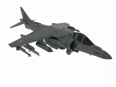 Aircraft01 british fighter jet - british fighter jet 3D model