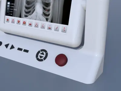 Medical Monitor 3D model