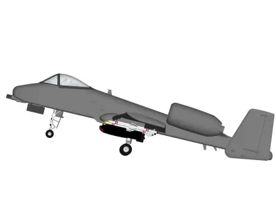 Fairchild Republic A-10 3D model