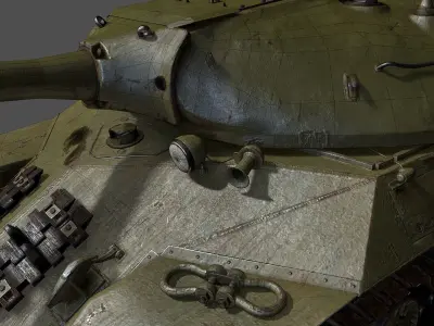 Tank IS-3 Low-poly 3D model