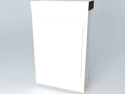 Kit821B display case with glass shelves Free 3D model