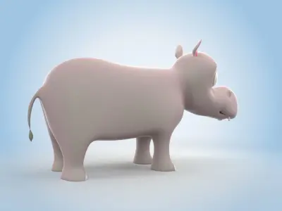 Hippo 3D model