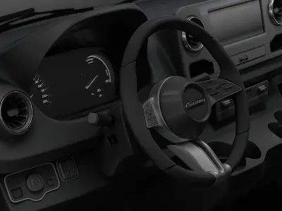 Freightliner Sprinter L2H2 RWD HQ Interior 2024 3D model