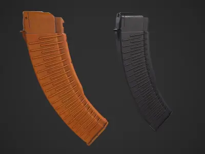 45 Rounds AK Magazine Low-poly 3D model