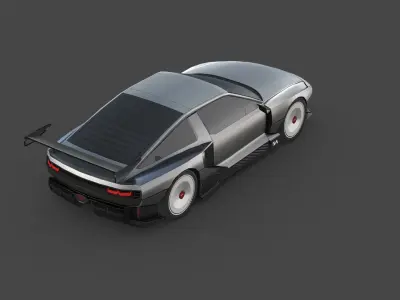 Hyundai N Vision 74 Low-poly 3D model