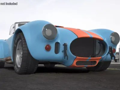 Shelby Cobra Blue 3D model