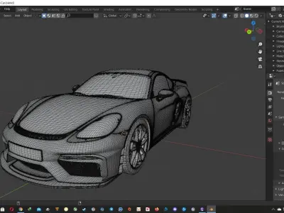 Porsche 718 Cayman GT4 Free 3D model