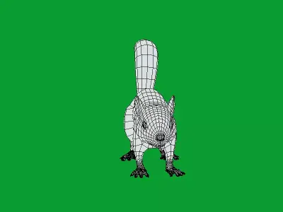 Black Canadian Squirrel Free 3D model