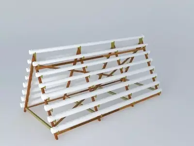 Leaning stands Hydroponics 3D model
