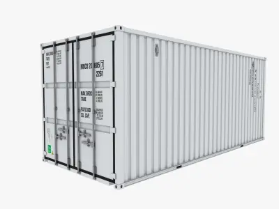 Container shipping cargo Low-poly 3D model