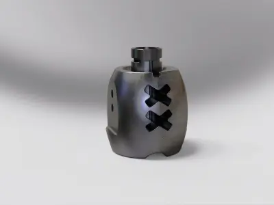 muzzle brake vol13 3D model