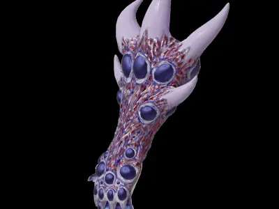 Armor Glove Low-poly 3D model