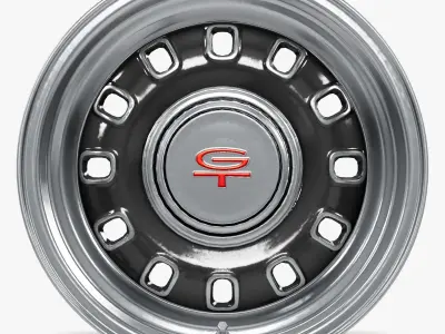 Legendary Wheel Co GT8 Wheel Charcoal GT 3D model