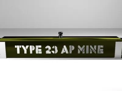Landmine Full Width Mine 3D model