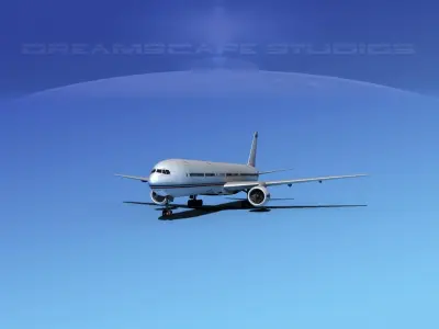 Boeing 777-300 Corporate 3D model