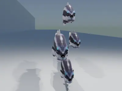 Striped Dottyback Fish Free 3D model