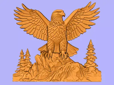 AGUIA ASAS ABERTAS  3D model