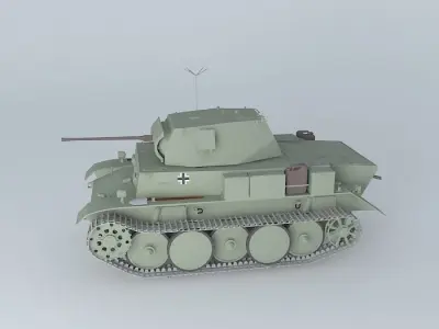 Panzer II Ausf L PzKpfw IIL "Lynx". 3D model