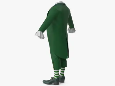 Tailcoat Suit and Shoes 2 3D model