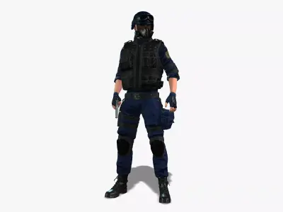 Advanced Combat Soldier 3D model