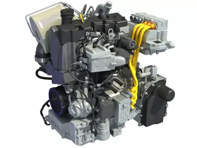 Volkswagen XL1 Engine 3D model