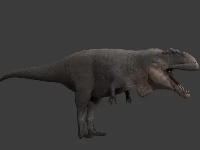 Giganotosaurus low-poly 3D model Low-poly 3D model