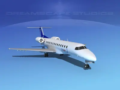 Embraer ERJ-135 Finnair 3D model