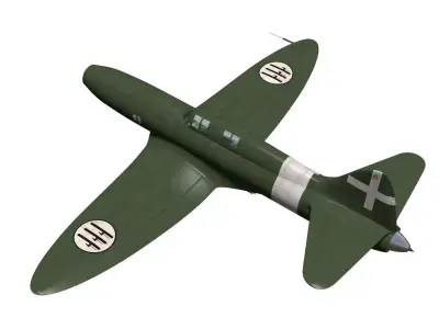 caproni campini n1 3D model