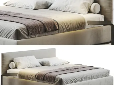 Stone Bed - Bedroom Set 3D model