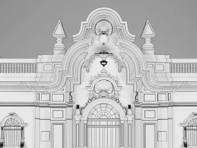 presidential-palace-lima-peru 3D model