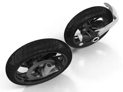 Motorcycle Wheels 3D model