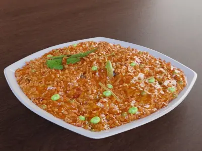 Bisi Bele Bath dish Low-poly 3D model