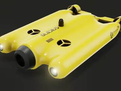 Autonomous Underwater Drone 3D model