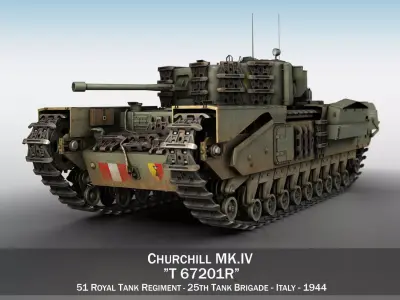 Churchill MK IV - T67201R 3D model