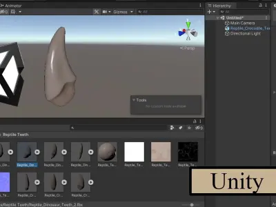 Great Teeth Pack Low-poly 3D model