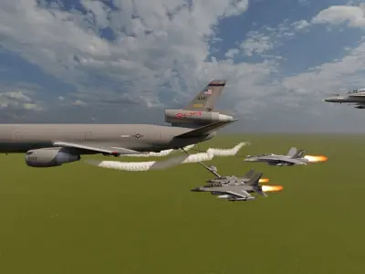 UNITED STATES AIRFORCE AIR REFUELING 3D model